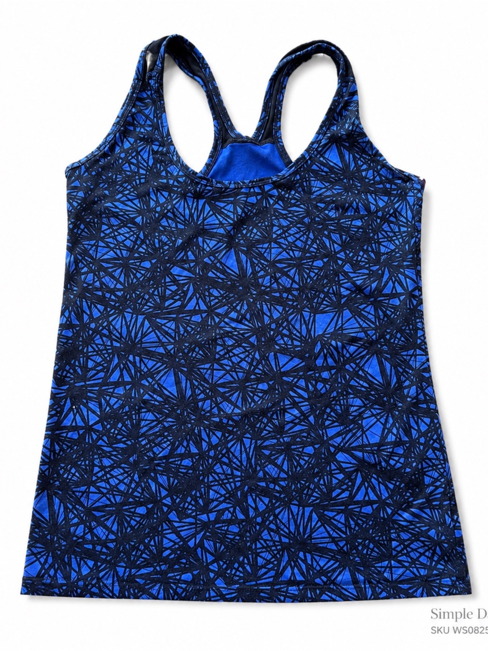 C9 Champion DuoDry Womens Small Blue Geometric Racerback Workout Tank Top